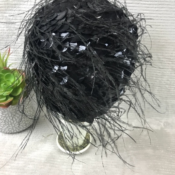 Styled by Coralie Vintage Womens Feather Hat - Picture 4 of 8